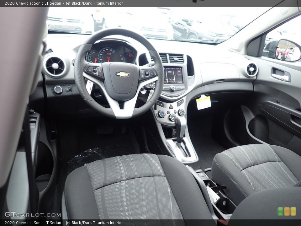 Jet Black/Dark Titanium Interior Photo for the 2020 Chevrolet Sonic LT Sedan #137659479