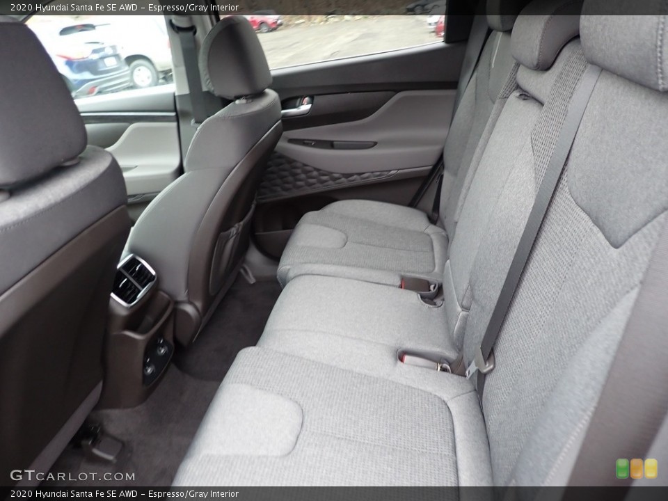 Espresso/Gray Interior Rear Seat for the 2020 Hyundai Santa Fe SE AWD #137668335