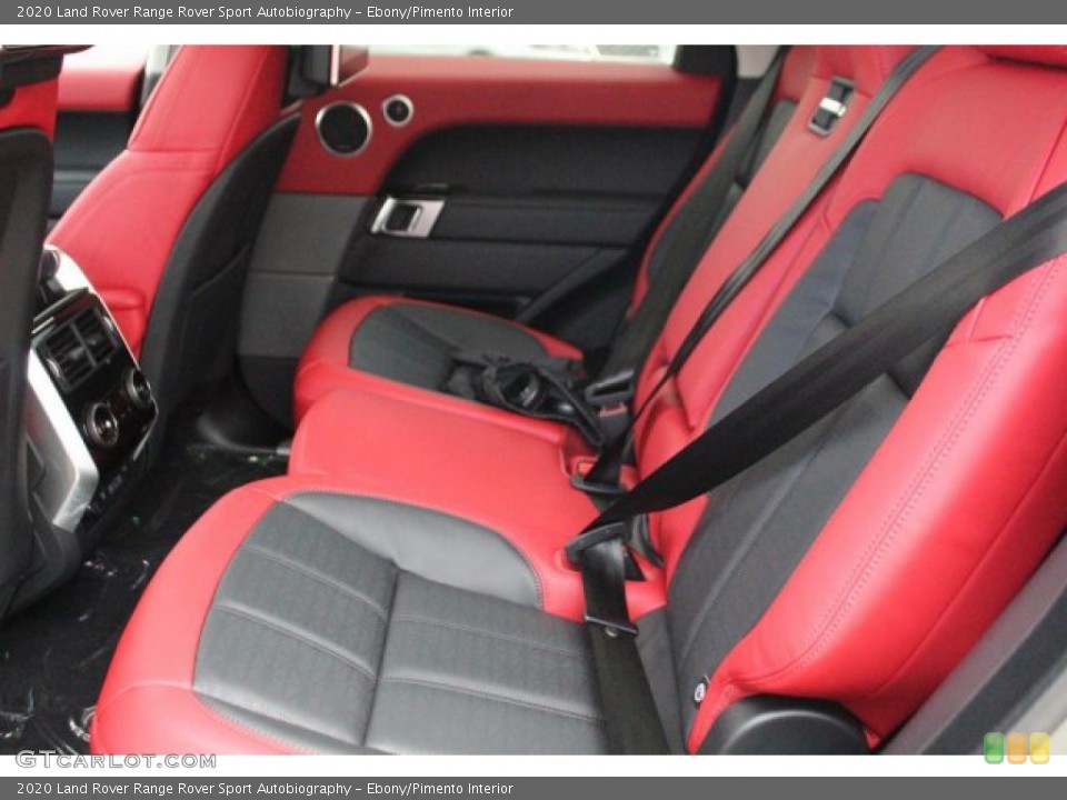 Ebony/Pimento Interior Rear Seat for the 2020 Land Rover Range Rover Sport Autobiography #137679340