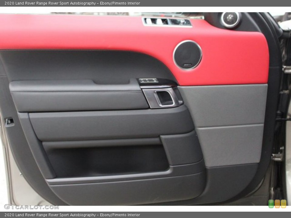 Ebony/Pimento Interior Door Panel for the 2020 Land Rover Range Rover Sport Autobiography #137679406