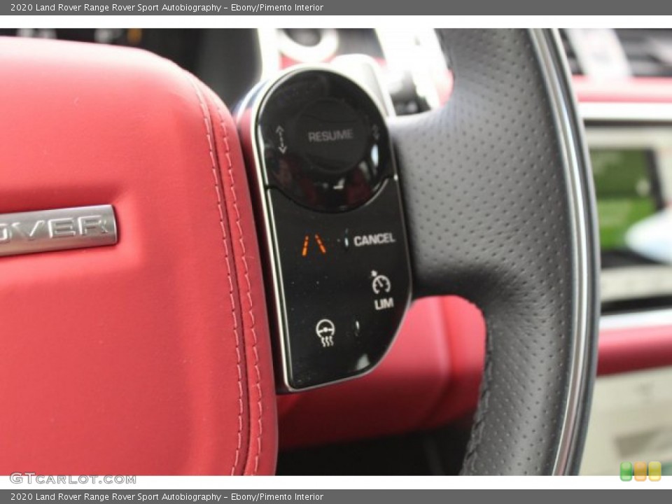 Ebony/Pimento Interior Steering Wheel for the 2020 Land Rover Range Rover Sport Autobiography #137679559