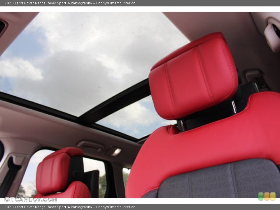 Ebony/Pimento Interior Sunroof for the 2020 Land Rover Range Rover Sport Autobiography #137679589