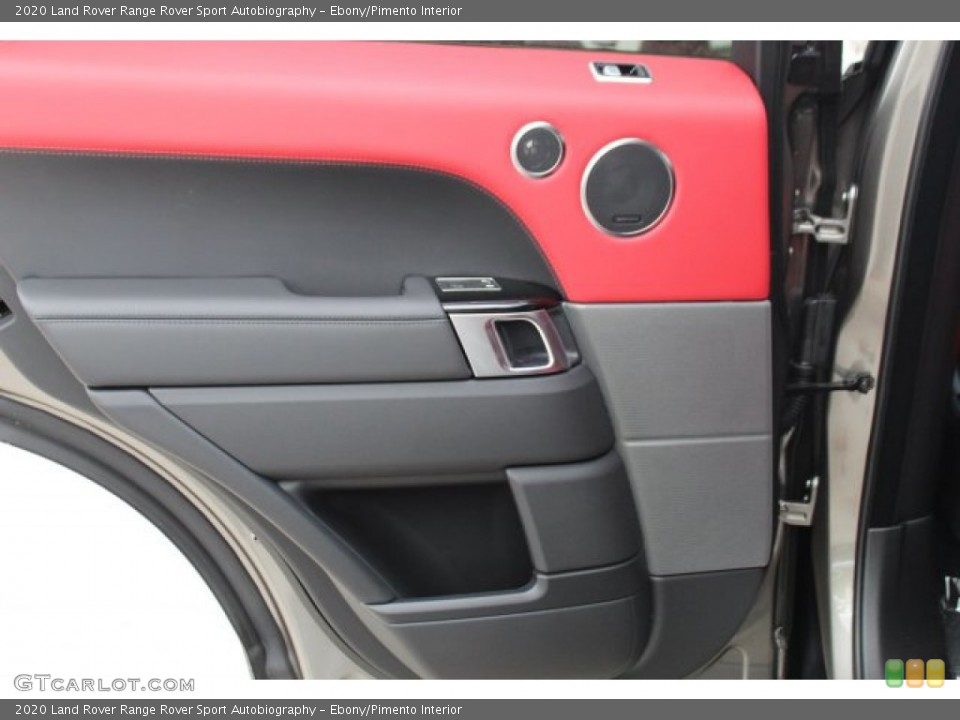 Ebony/Pimento Interior Door Panel for the 2020 Land Rover Range Rover Sport Autobiography #137679604