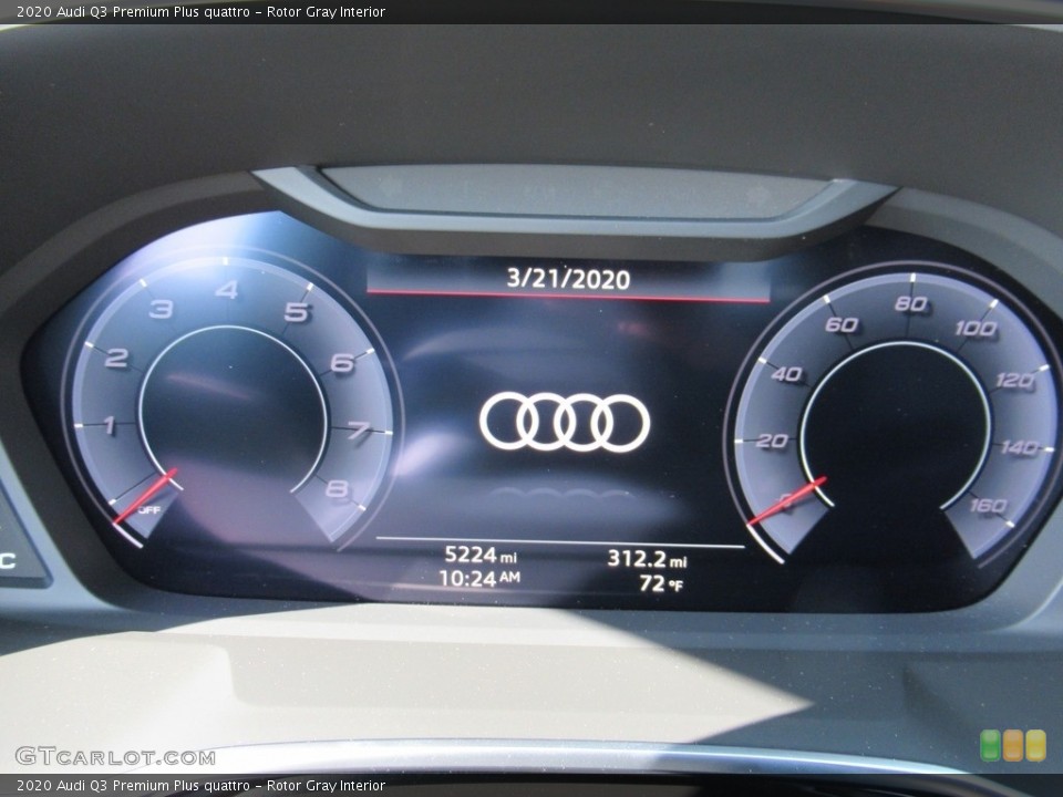 Rotor Gray Interior Gauges for the 2020 Audi Q3 Premium Plus quattro #137689064