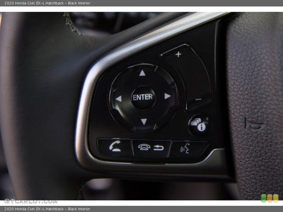 Black Interior Steering Wheel for the 2020 Honda Civic EX-L Hatchback #137693925
