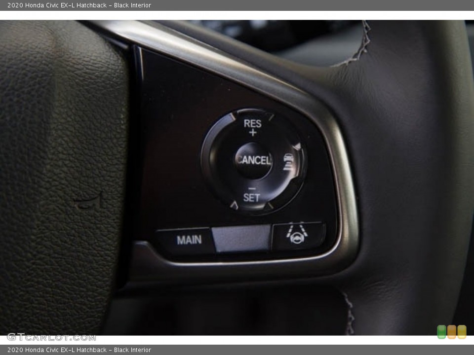 Black Interior Steering Wheel for the 2020 Honda Civic EX-L Hatchback #137693943