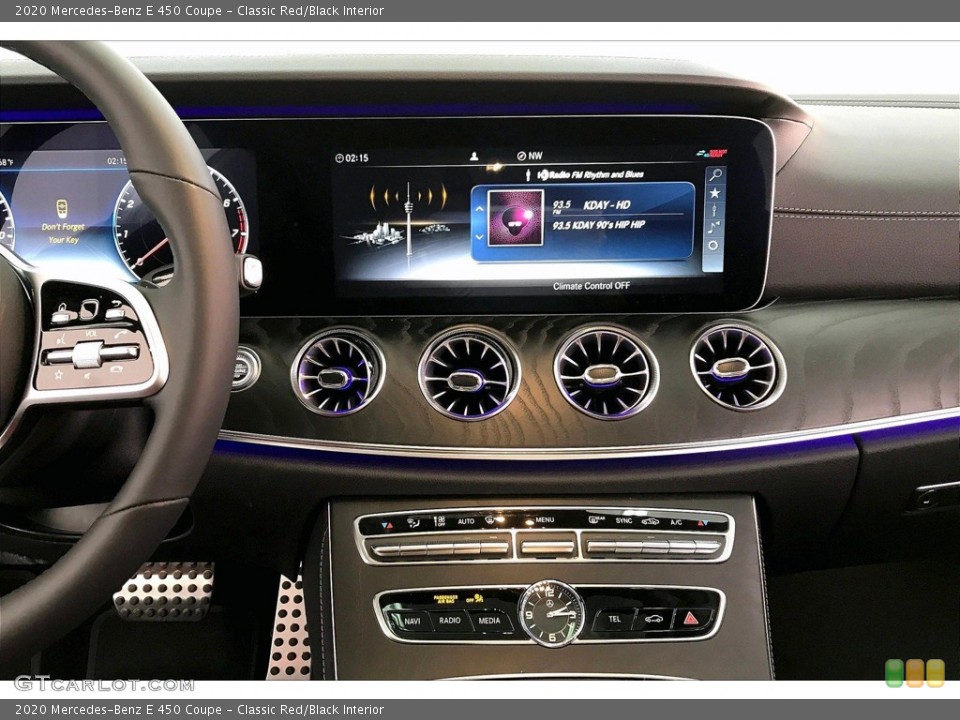 Classic Red/Black Interior Controls for the 2020 Mercedes-Benz E 450 Coupe #137696770