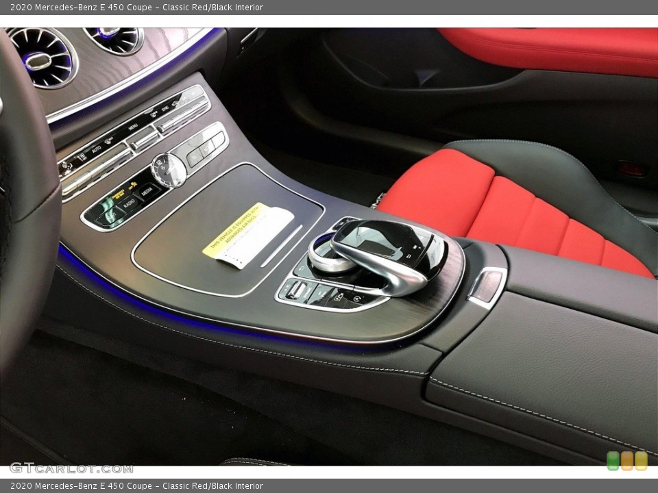 Classic Red/Black Interior Controls for the 2020 Mercedes-Benz E 450 Coupe #137696803