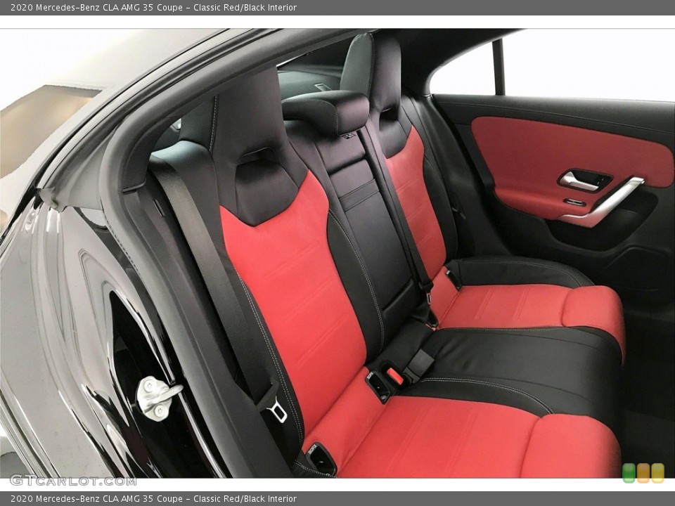 Classic Red/Black Interior Rear Seat for the 2020 Mercedes-Benz CLA AMG 35 Coupe #137698675
