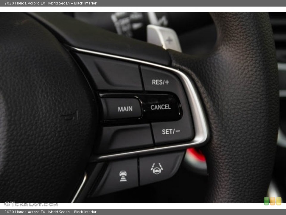 Black Interior Steering Wheel for the 2020 Honda Accord EX Hybrid Sedan #137702086
