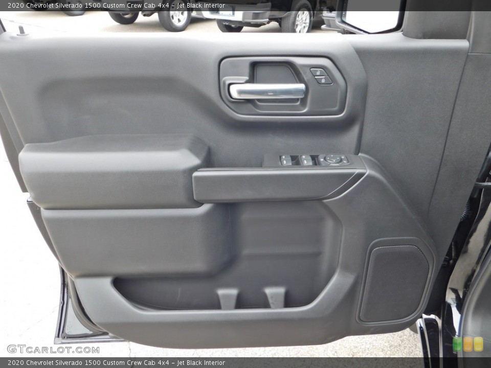 Jet Black Interior Door Panel for the 2020 Chevrolet Silverado 1500 Custom Crew Cab 4x4 #137705662