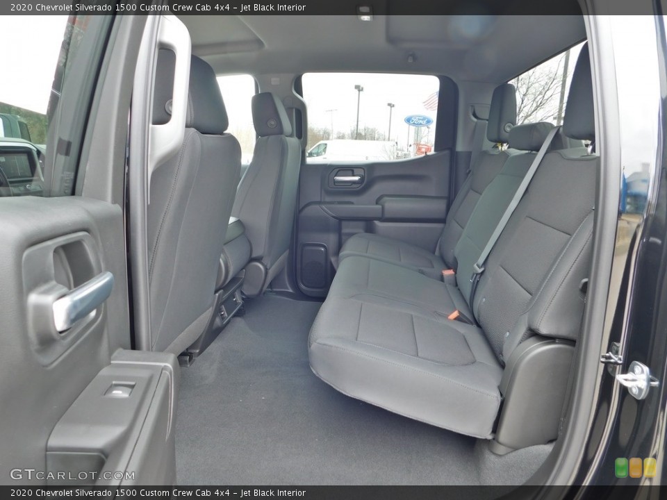 Jet Black Interior Rear Seat for the 2020 Chevrolet Silverado 1500 Custom Crew Cab 4x4 #137705956