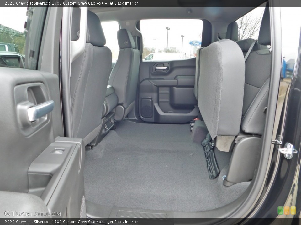 Jet Black Interior Rear Seat for the 2020 Chevrolet Silverado 1500 Custom Crew Cab 4x4 #137705977