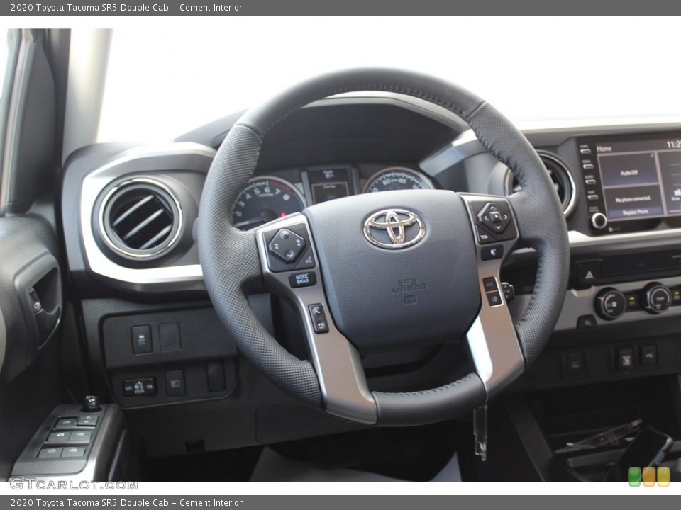 Cement Interior Steering Wheel for the 2020 Toyota Tacoma SR5 Double Cab #137724484