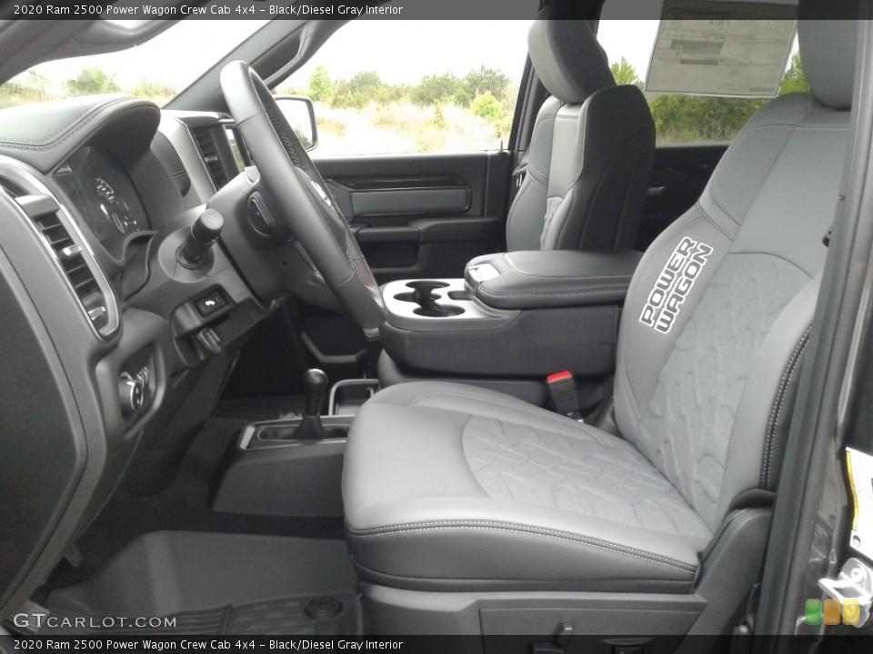Black/Diesel Gray Interior Front Seat for the 2020 Ram 2500 Power Wagon Crew Cab 4x4 #137732809