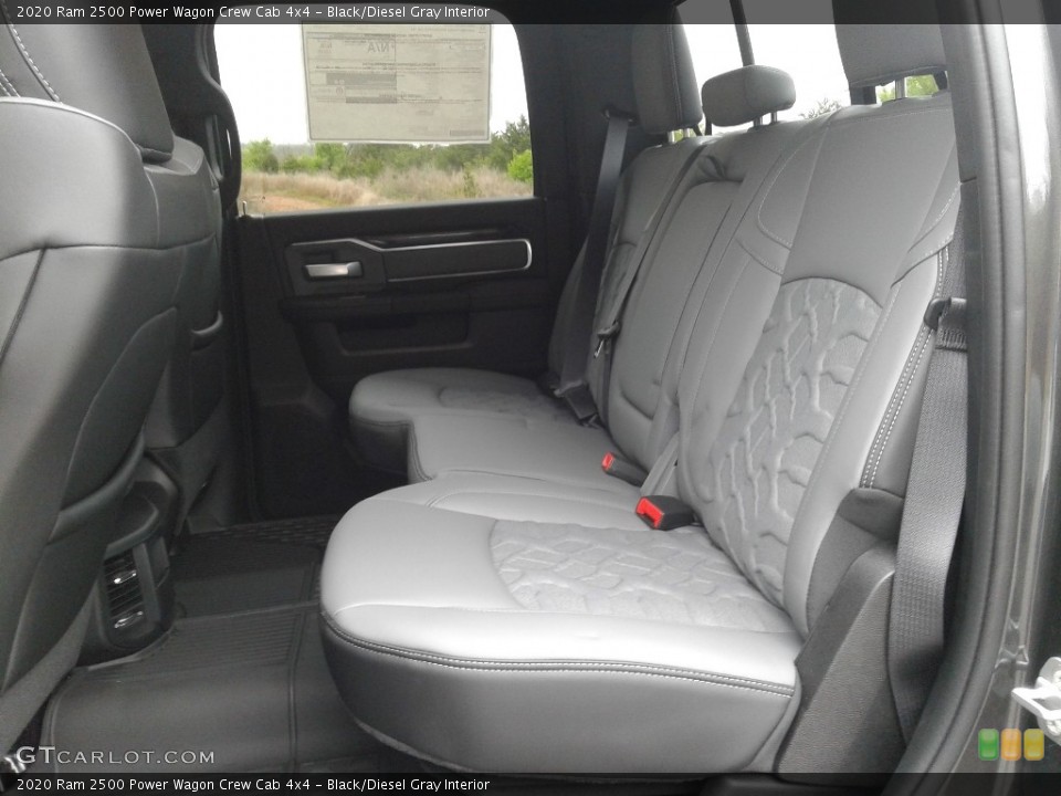 Black/Diesel Gray Interior Rear Seat for the 2020 Ram 2500 Power Wagon Crew Cab 4x4 #137732848