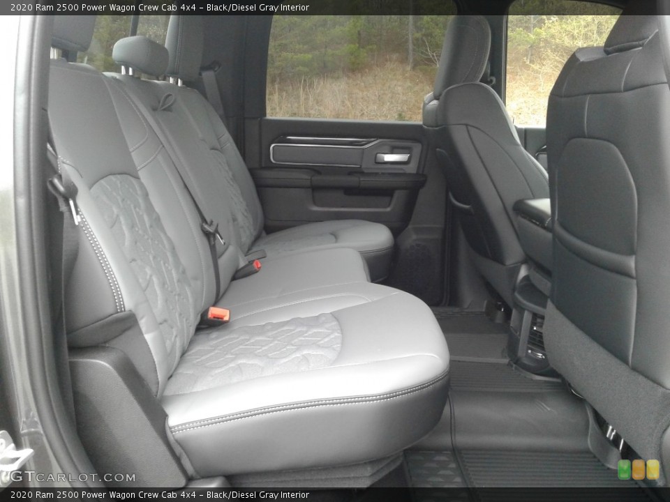 Black/Diesel Gray Interior Rear Seat for the 2020 Ram 2500 Power Wagon Crew Cab 4x4 #137732872