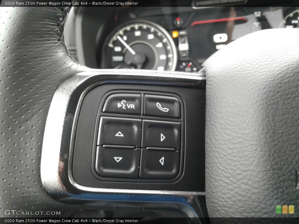 Black/Diesel Gray Interior Steering Wheel for the 2020 Ram 2500 Power Wagon Crew Cab 4x4 #137732935