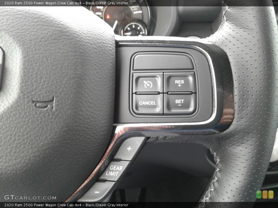 Black/Diesel Gray Interior Steering Wheel for the 2020 Ram 2500 Power Wagon Crew Cab 4x4 #137732950