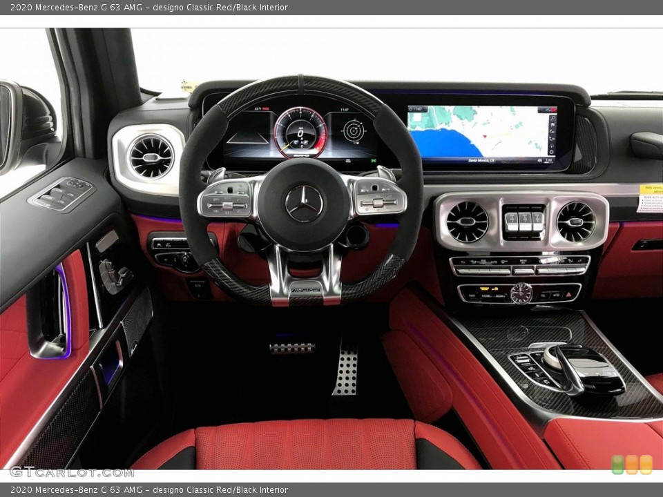 designo Classic Red/Black Interior Dashboard for the 2020 Mercedes-Benz G 63 AMG #137755989