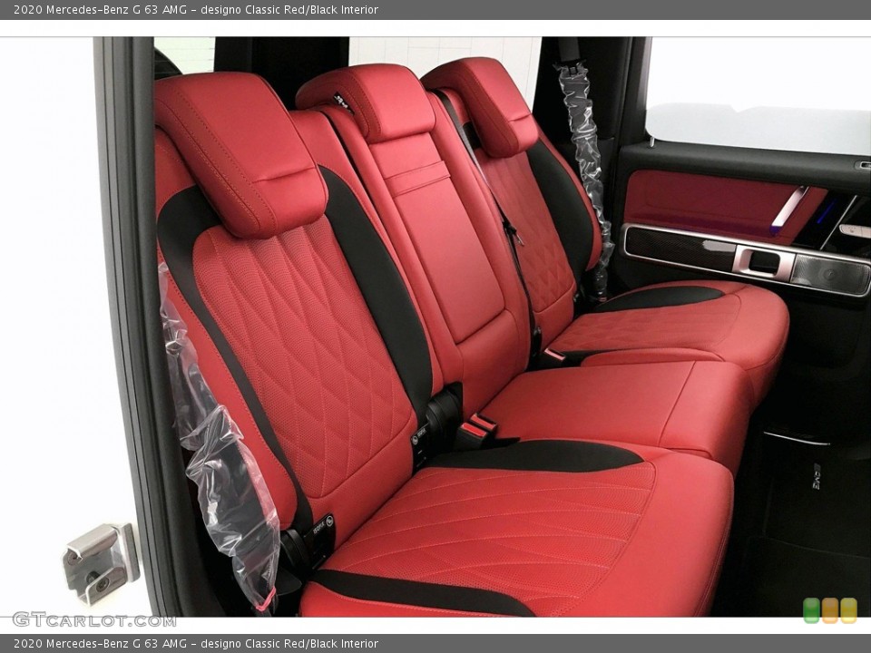 designo Classic Red/Black Interior Rear Seat for the 2020 Mercedes-Benz G 63 AMG #137756205