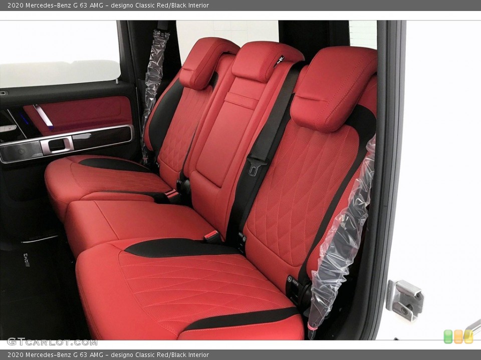 designo Classic Red/Black Interior Rear Seat for the 2020 Mercedes-Benz G 63 AMG #137756250