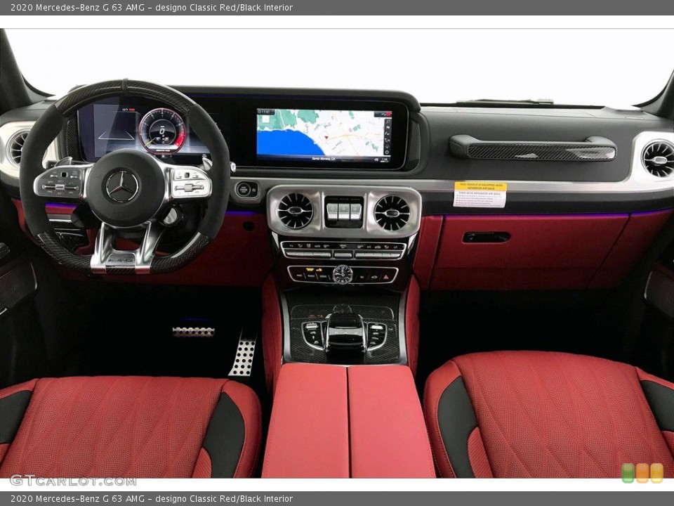 designo Classic Red/Black Interior Dashboard for the 2020 Mercedes-Benz G 63 AMG #137756289