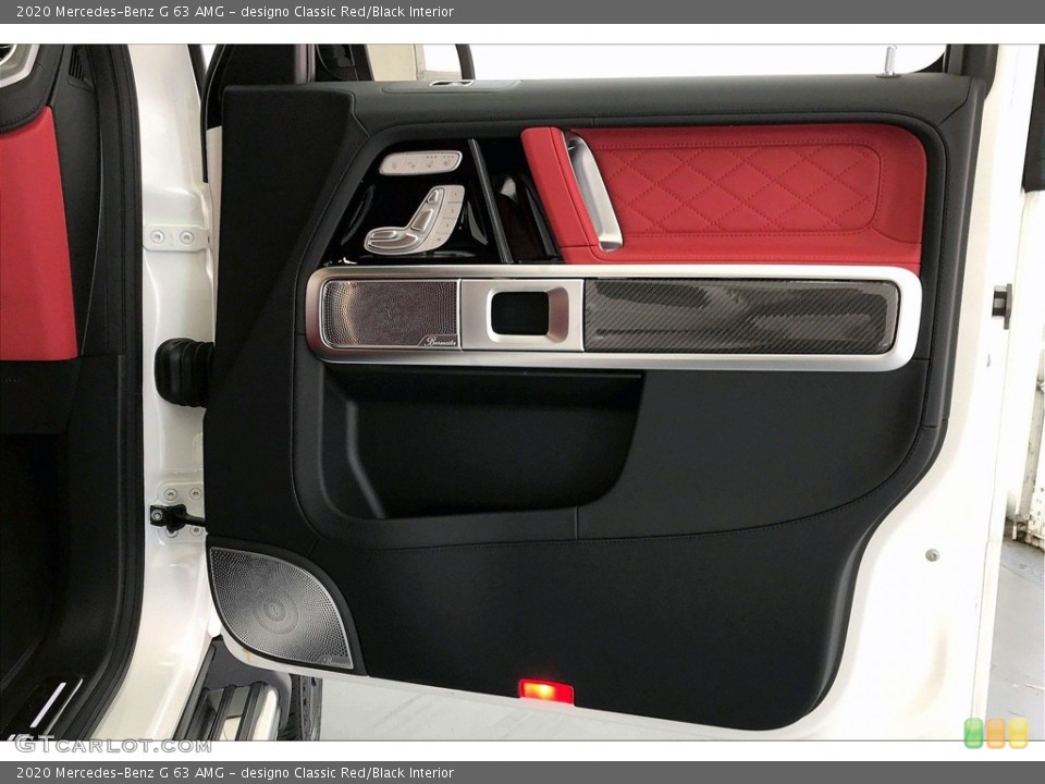 designo Classic Red/Black Interior Door Panel for the 2020 Mercedes-Benz G 63 AMG #137756607