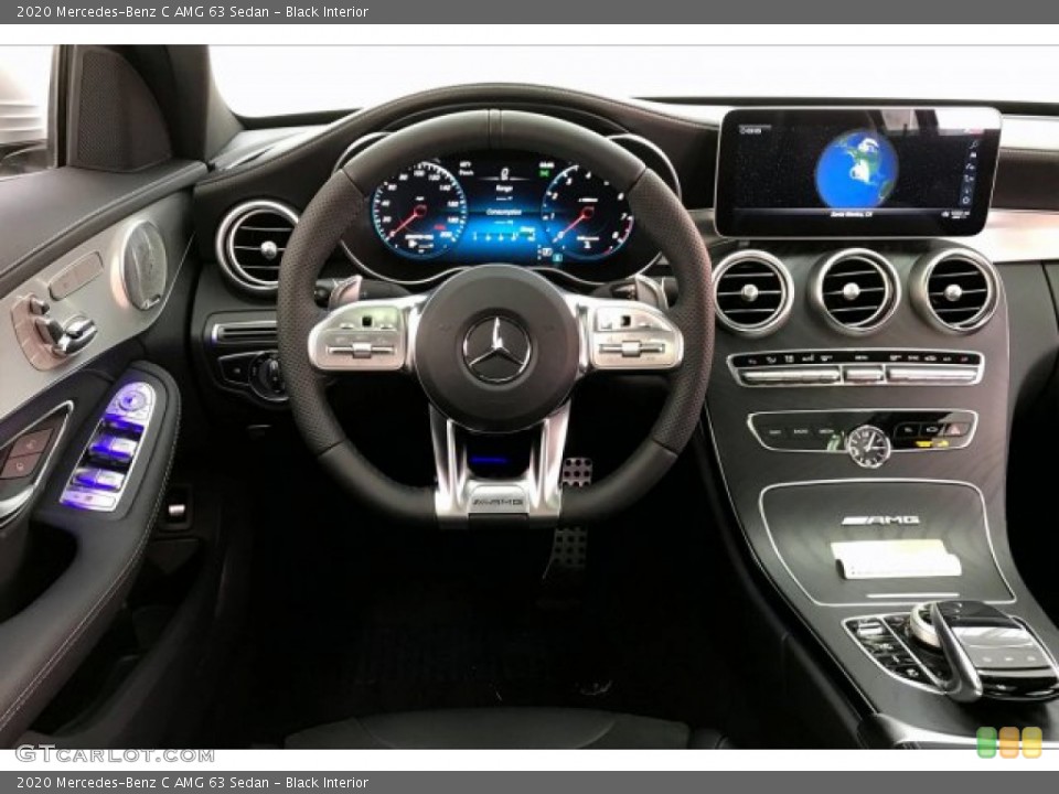 Black Interior Dashboard for the 2020 Mercedes-Benz C AMG 63 Sedan #137773058
