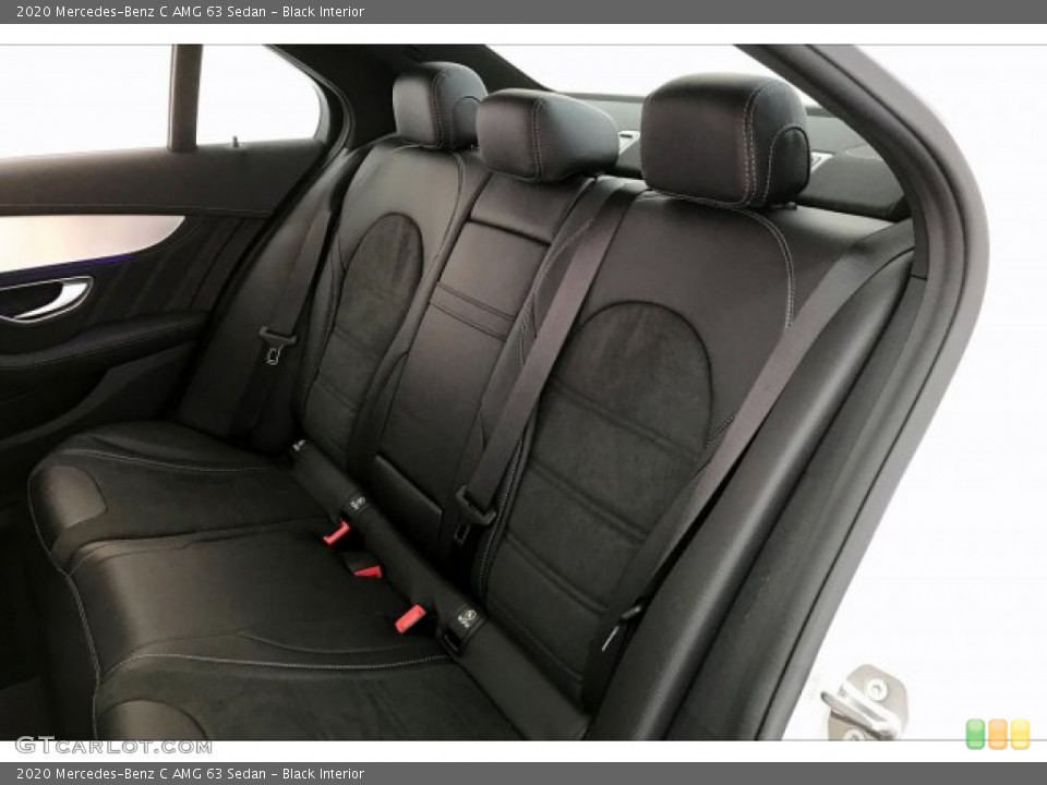 Black Interior Rear Seat for the 2020 Mercedes-Benz C AMG 63 Sedan #137773256