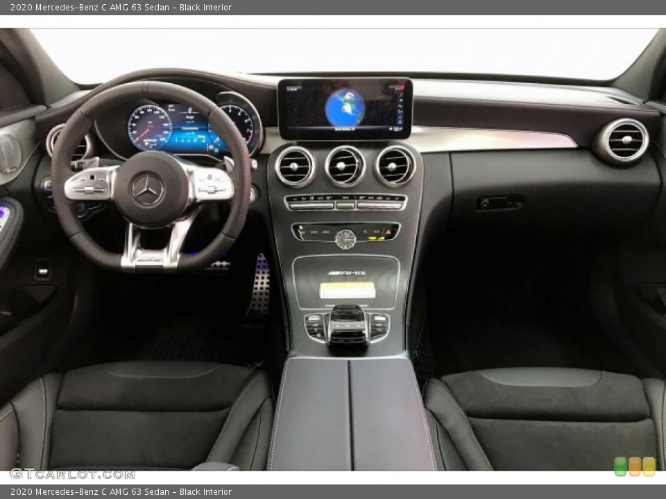 Black Interior Dashboard for the 2020 Mercedes-Benz C AMG 63 Sedan #137773289
