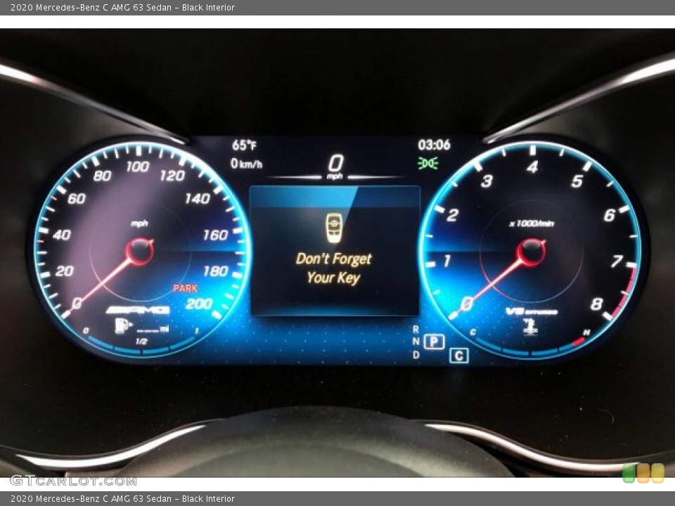 Black Interior Gauges for the 2020 Mercedes-Benz C AMG 63 Sedan #137773349