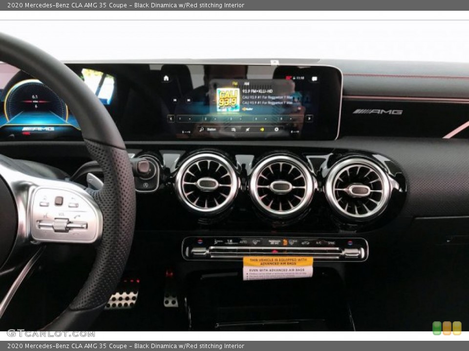 Black Dinamica w/Red stitching Interior Controls for the 2020 Mercedes-Benz CLA AMG 35 Coupe #137773853