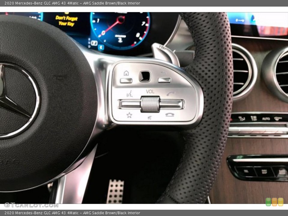 AMG Saddle Brown/Black Interior Steering Wheel for the 2020 Mercedes-Benz GLC AMG 43 4Matic #137774591