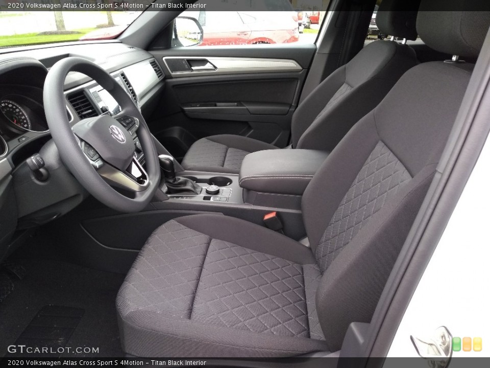 Titan Black Interior Photo for the 2020 Volkswagen Atlas Cross Sport S 4Motion #137780805