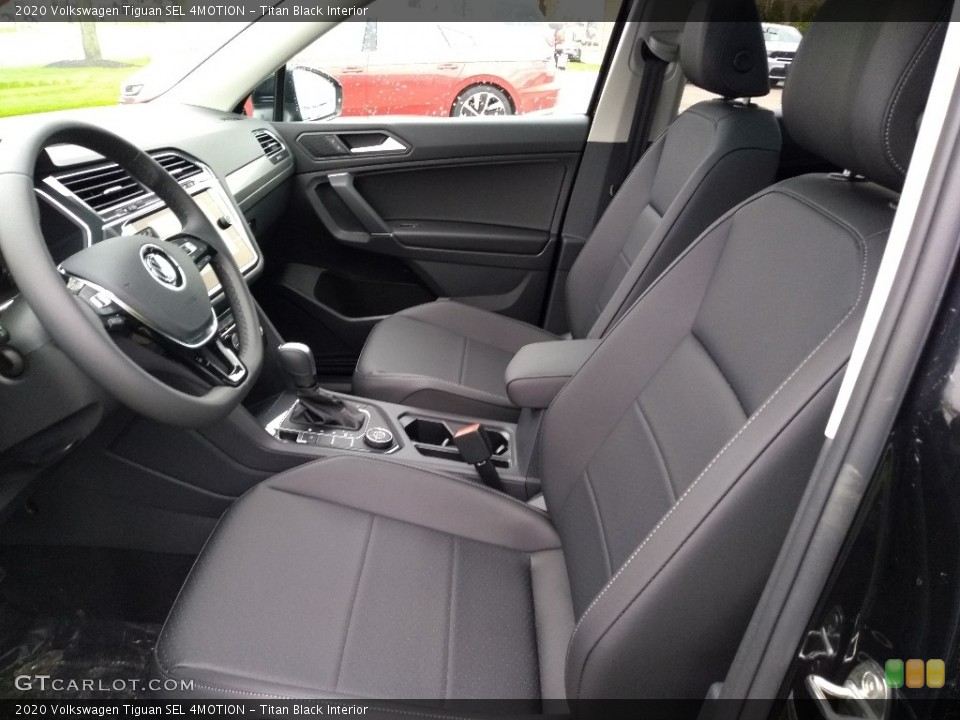 Titan Black Interior Photo for the 2020 Volkswagen Tiguan SEL 4MOTION #137781273