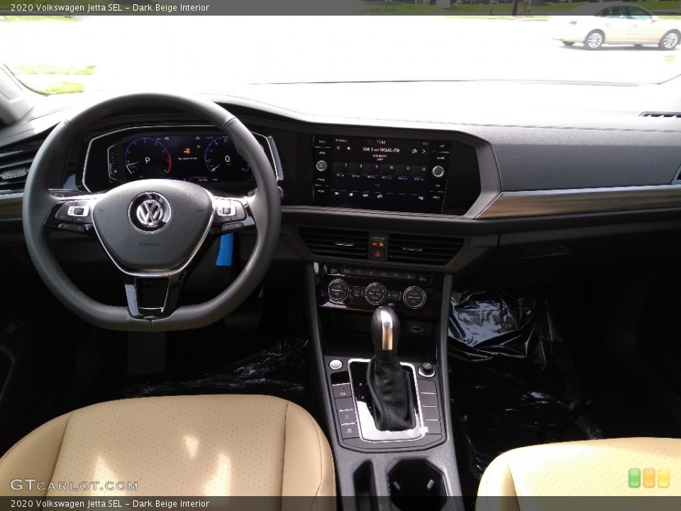 Dark Beige Interior Dashboard for the 2020 Volkswagen Jetta SEL #137785689