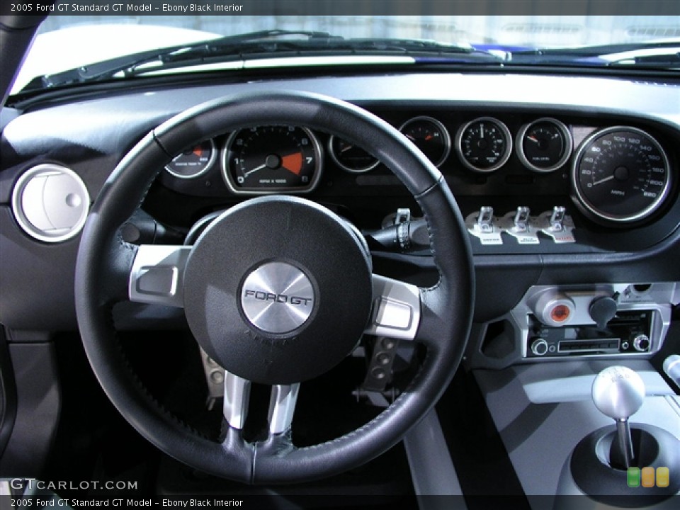 Ebony Black Interior Dashboard for the 2005 Ford GT  #137978