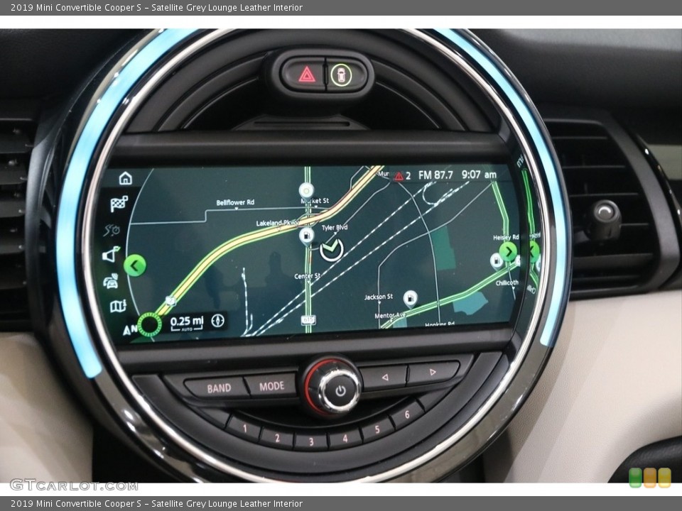 Satellite Grey Lounge Leather Interior Navigation for the 2019 Mini Convertible Cooper S #138170983