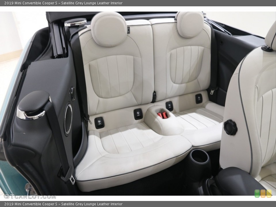 Satellite Grey Lounge Leather Interior Rear Seat for the 2019 Mini Convertible Cooper S #138171118