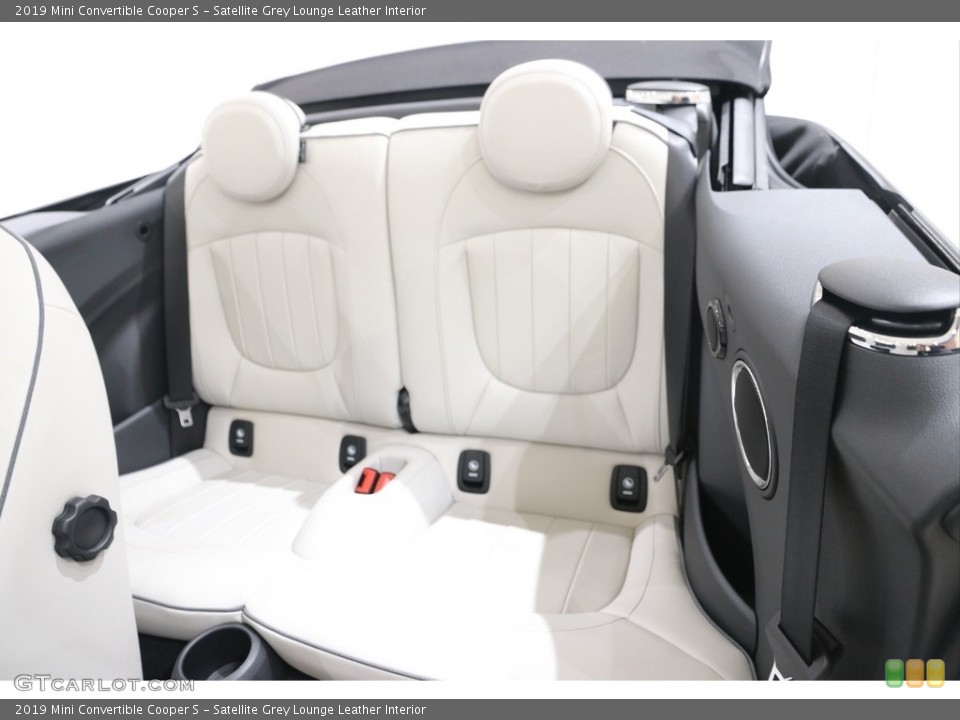Satellite Grey Lounge Leather Interior Rear Seat for the 2019 Mini Convertible Cooper S #138171136