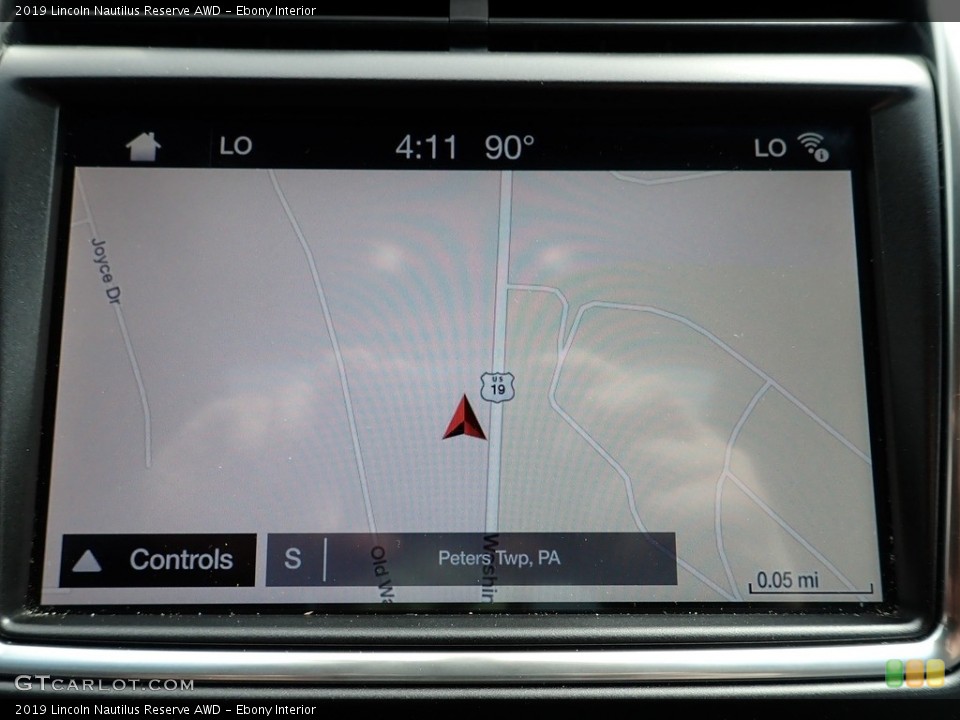 Ebony Interior Navigation for the 2019 Lincoln Nautilus Reserve AWD #138183261