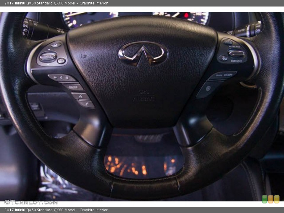 Graphite Interior Steering Wheel for the 2017 Infiniti QX60  #138183825