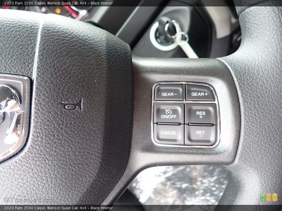 Black Interior Steering Wheel for the 2020 Ram 1500 Classic Warlock Quad Cab 4x4 #138184204