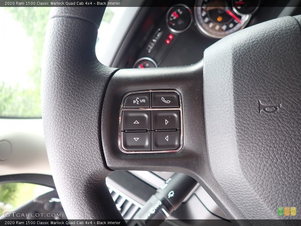 Black Interior Steering Wheel for the 2020 Ram 1500 Classic Warlock Quad Cab 4x4 #138184233