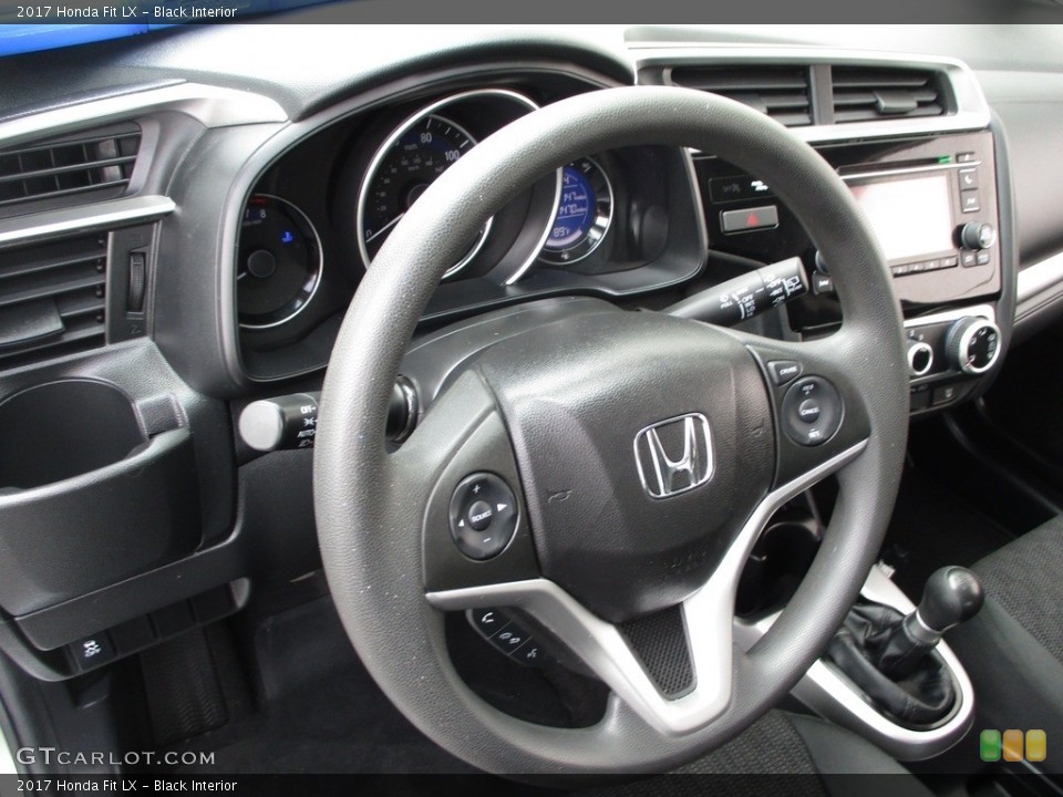 Black Interior Steering Wheel for the 2017 Honda Fit LX #138191004