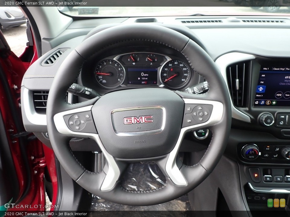 Jet Black Interior Steering Wheel for the 2020 GMC Terrain SLT AWD #138191085