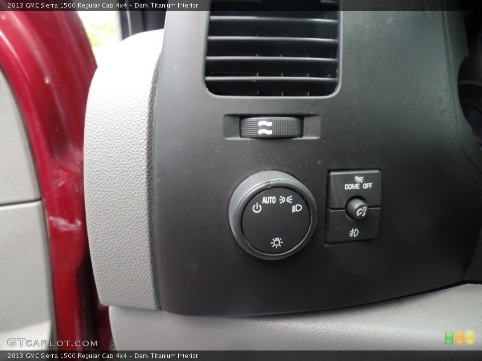 Dark Titanium Interior Controls for the 2013 GMC Sierra 1500 Regular Cab 4x4 #138191307