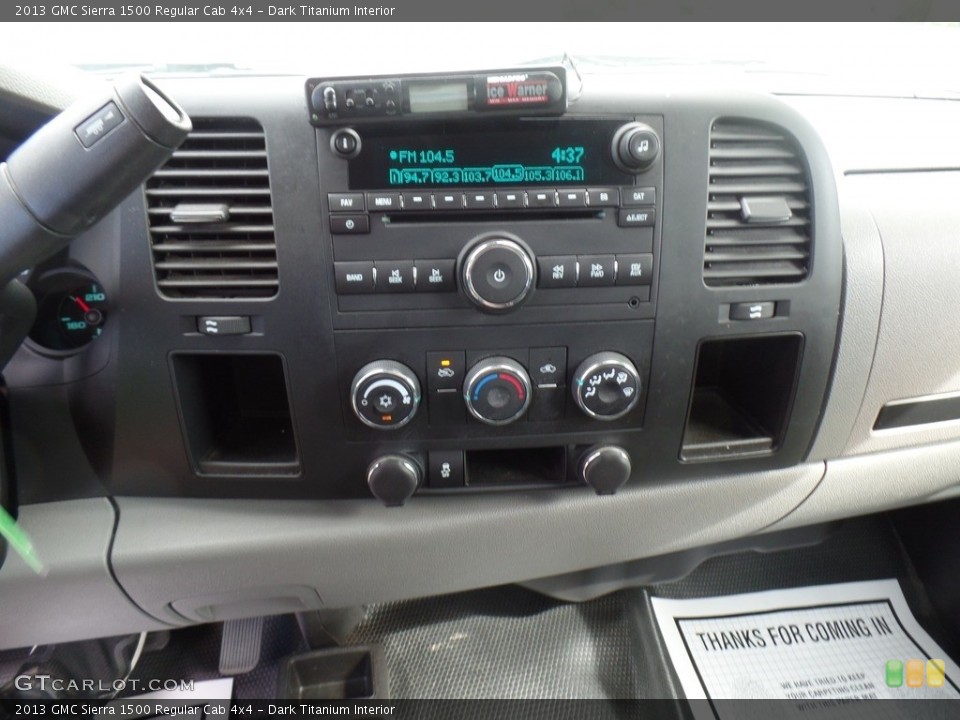Dark Titanium Interior Controls for the 2013 GMC Sierra 1500 Regular Cab 4x4 #138191373