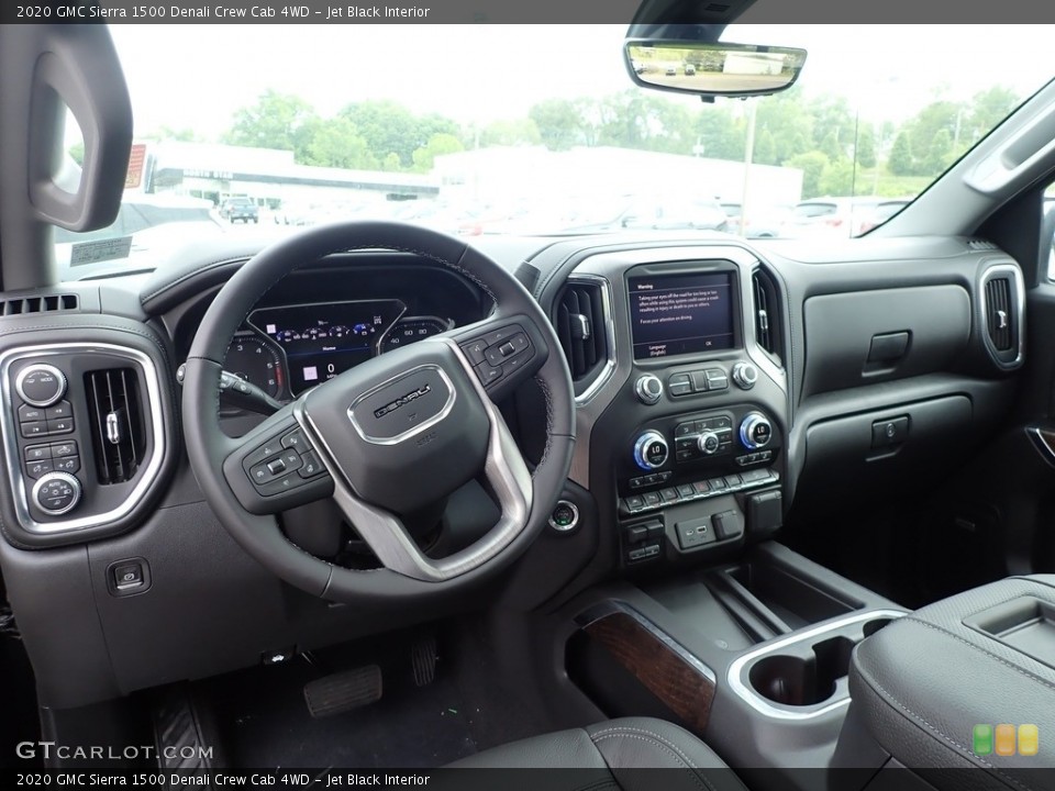 Jet Black Interior Dashboard for the 2020 GMC Sierra 1500 Denali Crew Cab 4WD #138192030